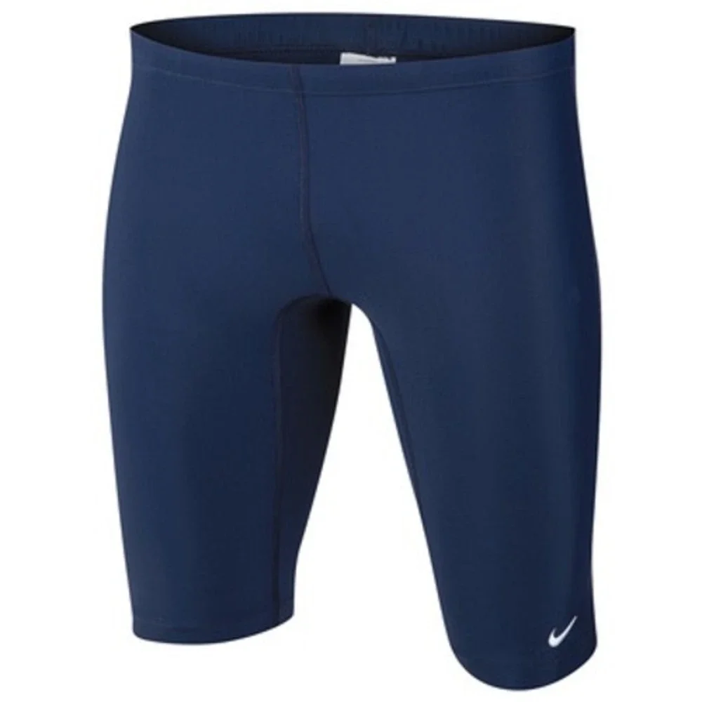 Nike Mens 34 Swim Jammer Navy Blue Performance Competitive Swimsuit NESS8110 NEW